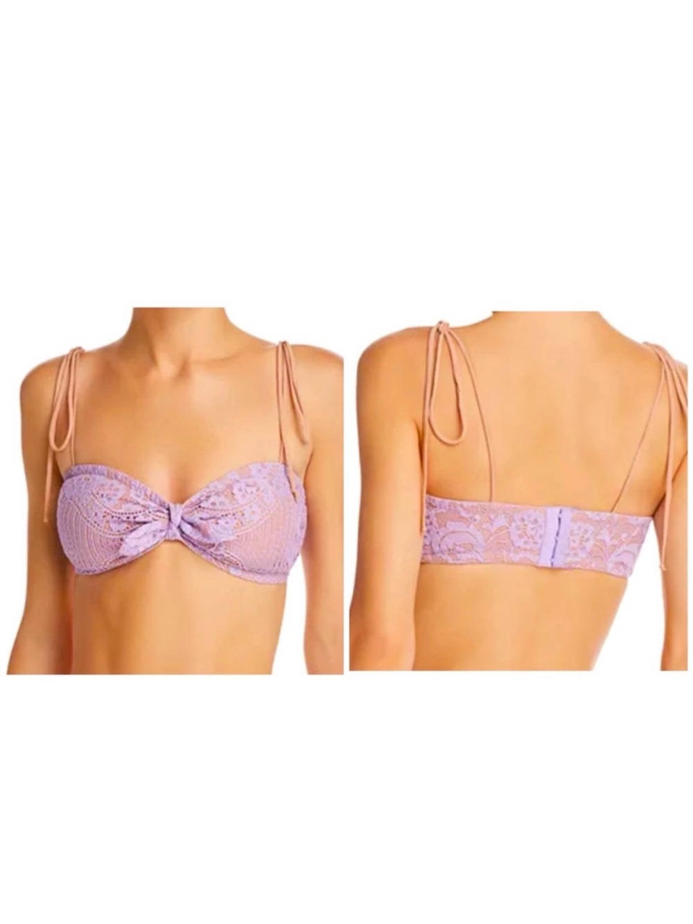 For Love & Lemons Valentina Lace Crop Top NWT XS